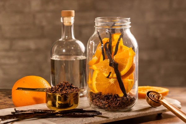 Orange cacao vanilla extract