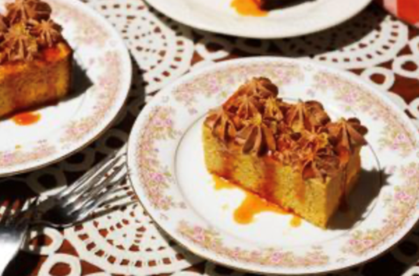 Orange cake with chocolate buttercream and orange caramel [Jean-Paul El Tom]