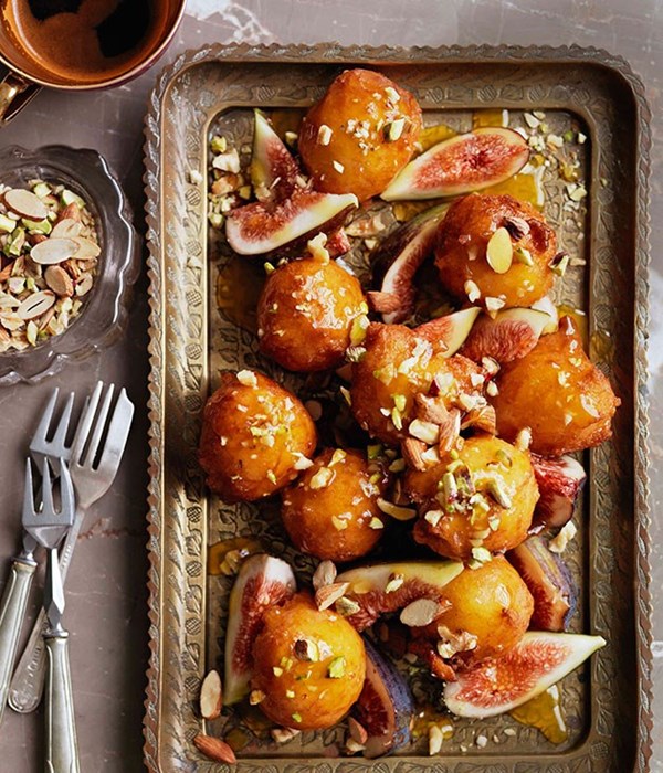 Orange caramel sticky doughnuts