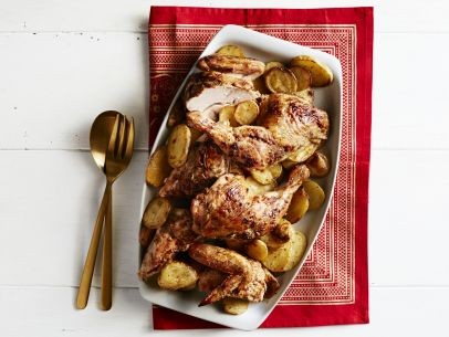 Orange-cardamom roast chicken