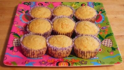 Orange carrot muffins