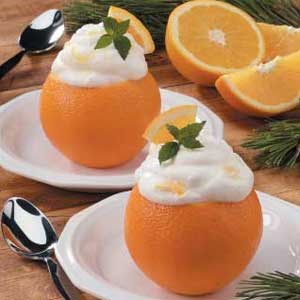 Orange Chantilly cream