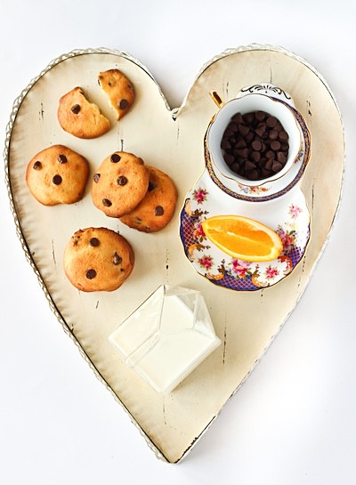 Orange choc chip buttermilk cookies