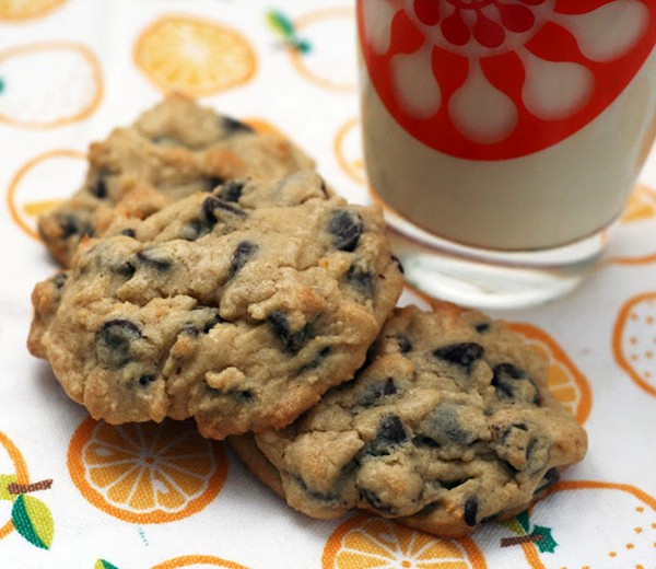 Orange chocolate chip cookies