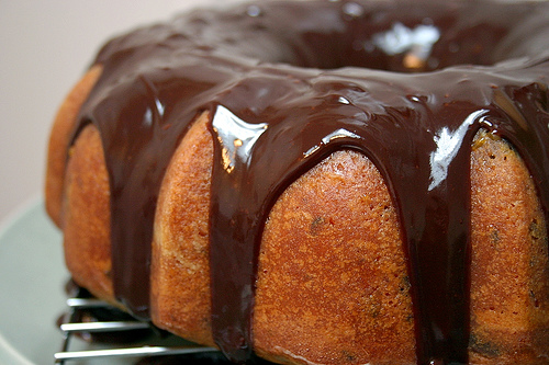 Orange chocolate chunk cake