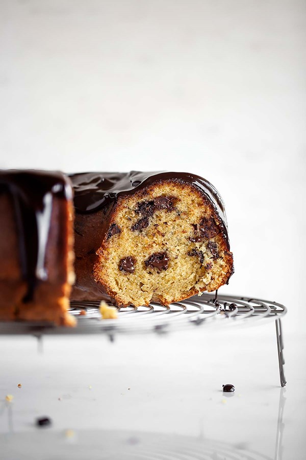 Orange chocolate chunk cake