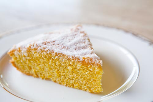 Orange cornmeal cake