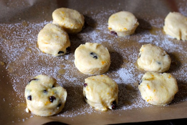 Orange cranberry scones
