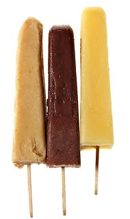 Orange cream ice pops