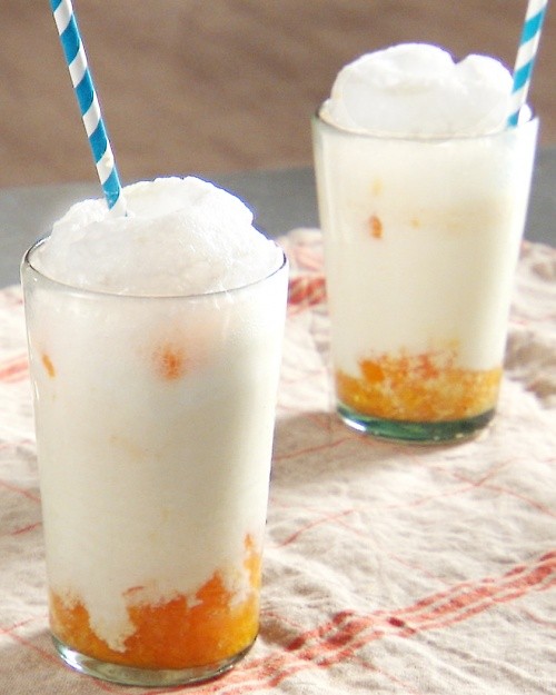 Orange creamsicle float