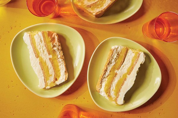 Orange creamsicle icebox cake