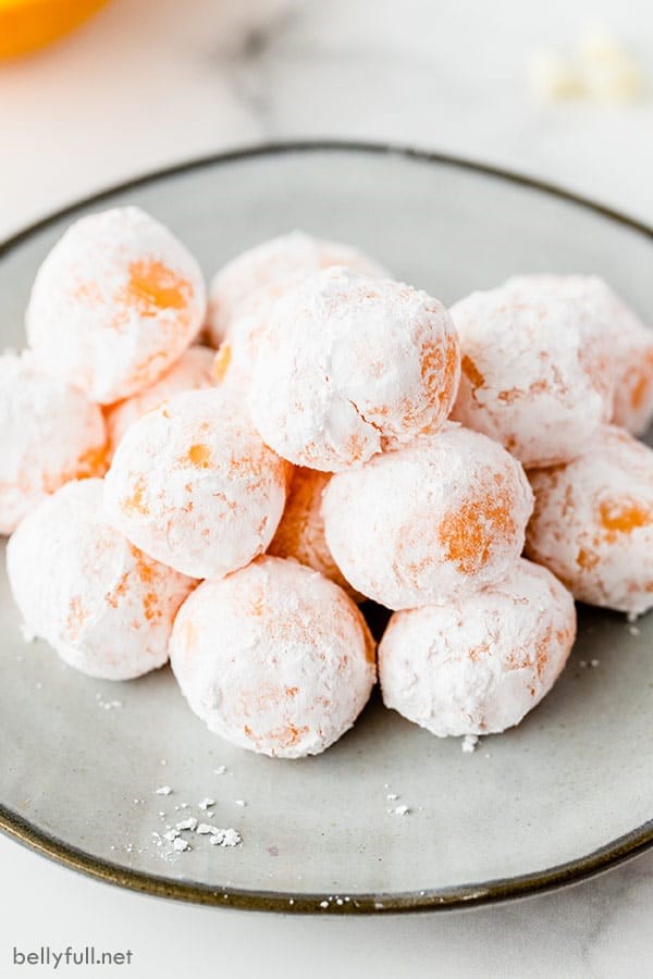 Orange creamsicle truffles