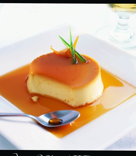 Orange crème caramel