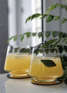 Orange curry leaf cooler