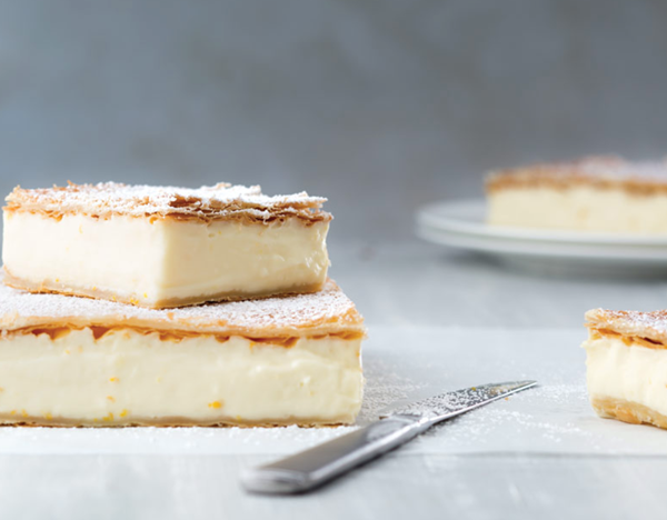 Orange custard bars