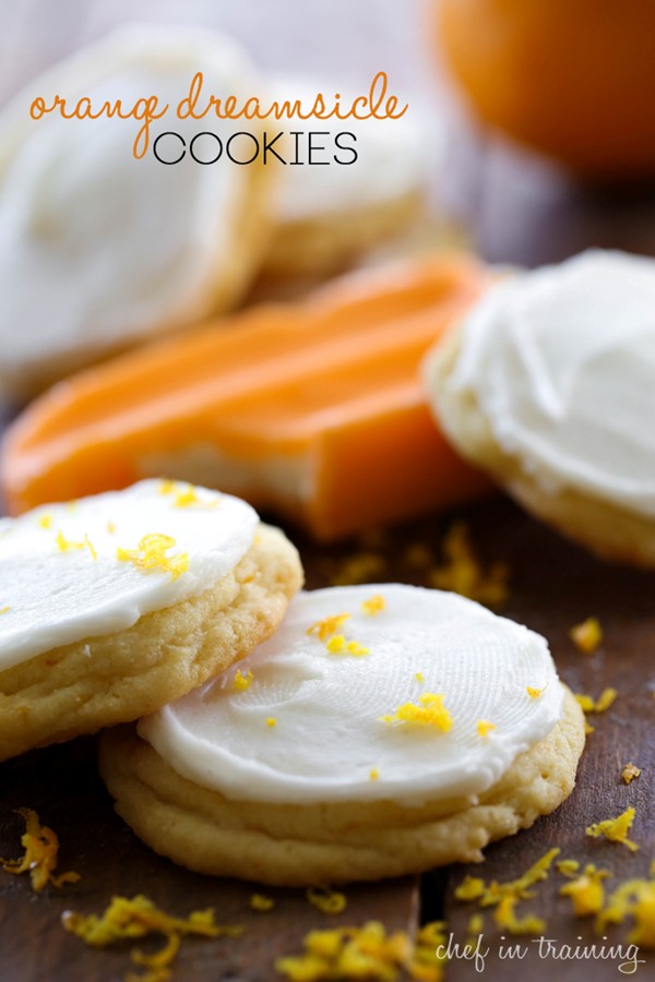Orange dreamsicle cookies