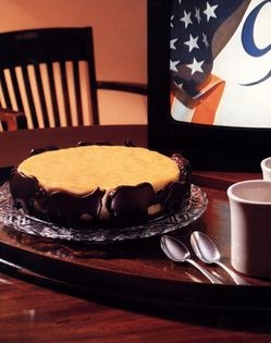 Orange Election Day cheesecake