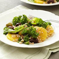 Orange-farro salad