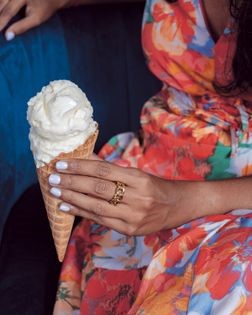 Orange fennel ice cream
