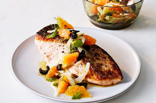 Orange-fennel-olive relish