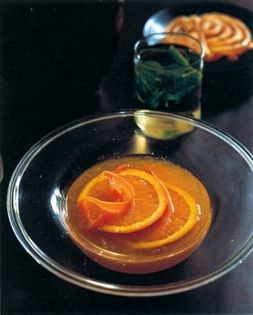 Orange flower water scented orange salad (Salade d'oranges à la fleur d'oranger)