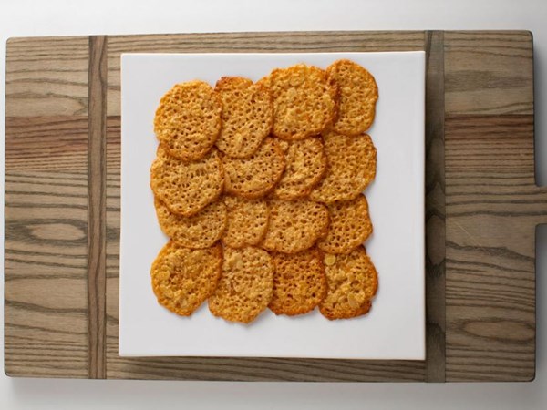 Orange French lace cookies
