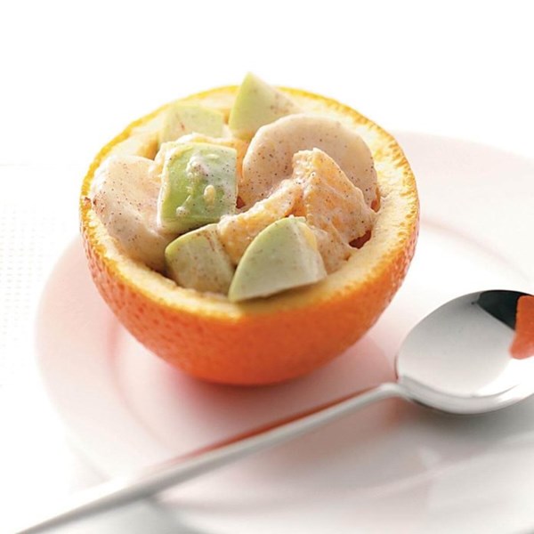 Orange fruit cups