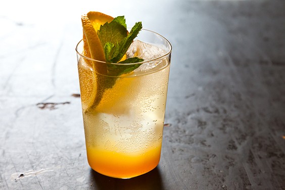 Orange ginger mint sodas