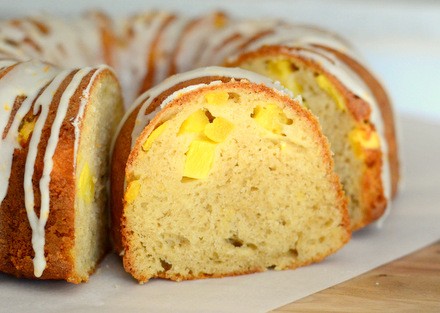Orange-glazed pineapple bundt cake