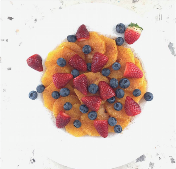 Orange Grand Marnier berry dessert salad