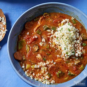 Orange-herbed rice