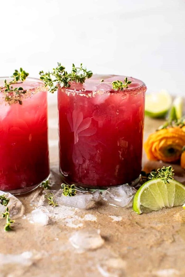 Orange hibiscus mai tai