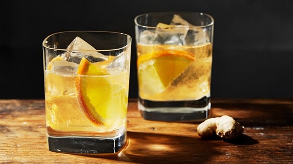 Orange honey ginger ale