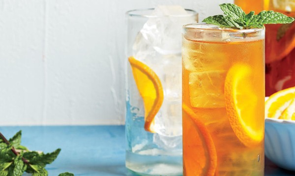 Orange iced tea