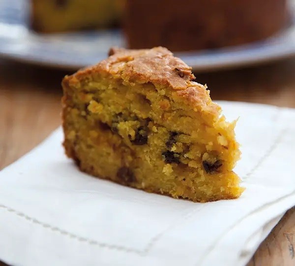 Orange lightning cake