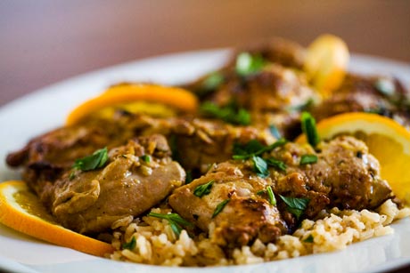 Orange marinated chicken