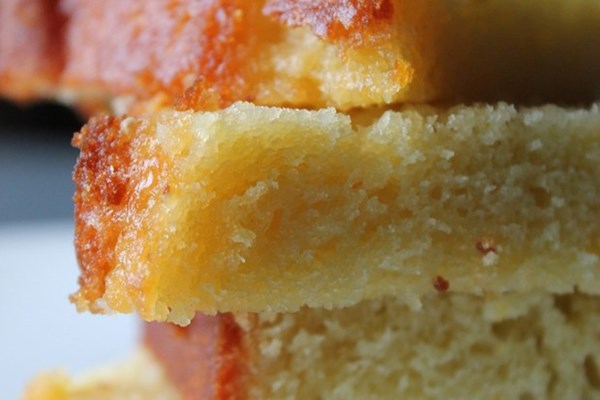 Orange olive oil pound cake