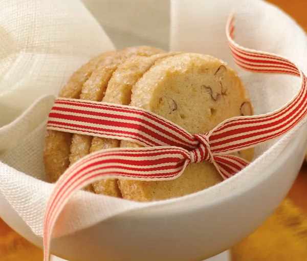 Orange-pecan-ginger cookies