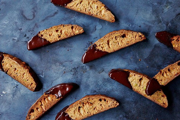 Orange-pistachio biscotti