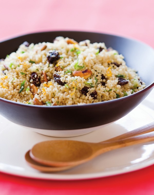 Orange pistachio couscous