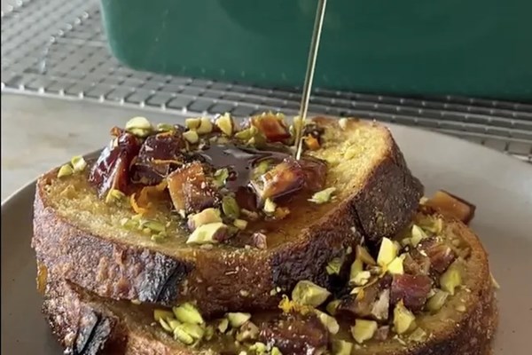 Orange-pistachio French toast casserole 