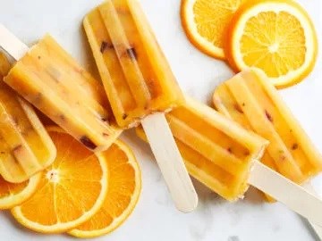 Orange-plum-rosemary ice pops 