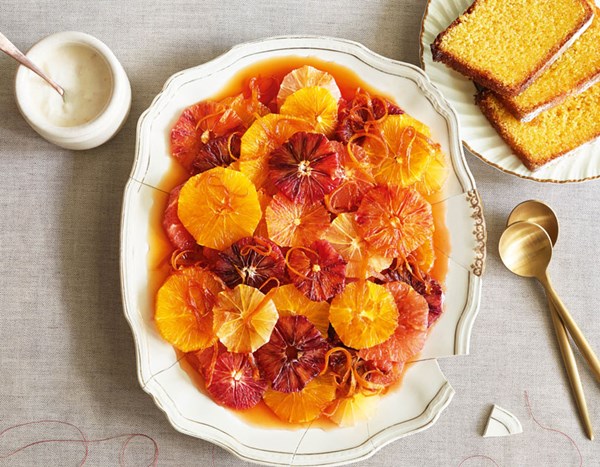 Orange polenta cake