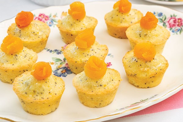 Orange-poppyseed tea cakes