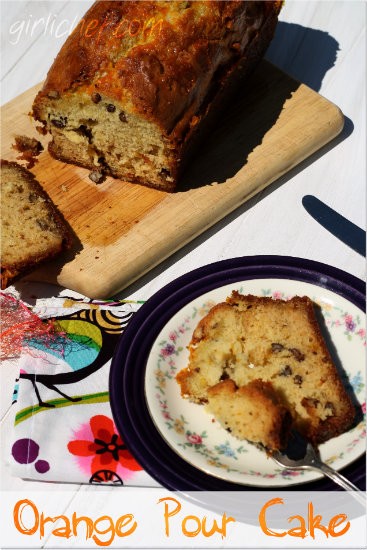 Orange pour cake (loaf)