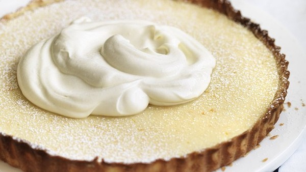 Orange ricotta tart
