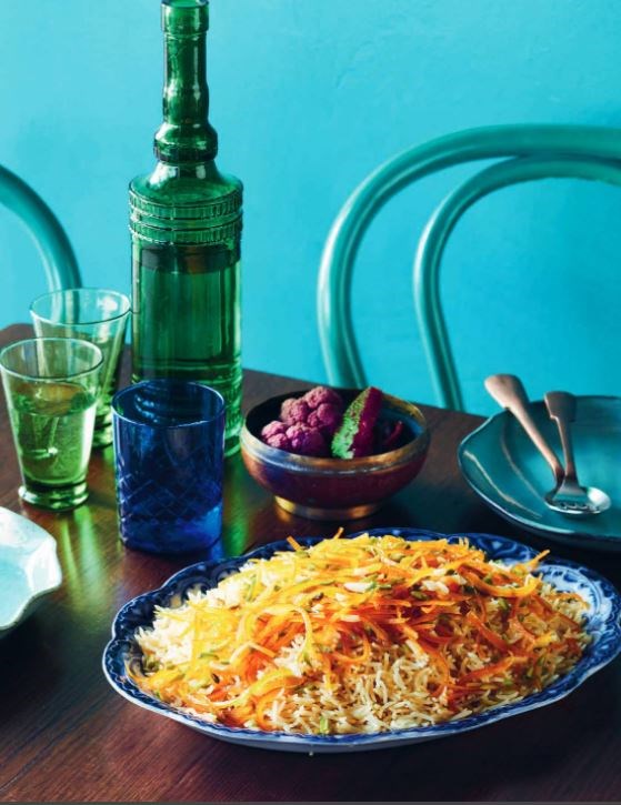 Orange rind rice (Narenj palaw)