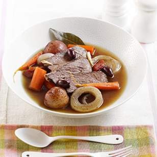 Orange-scented pot roast with olives