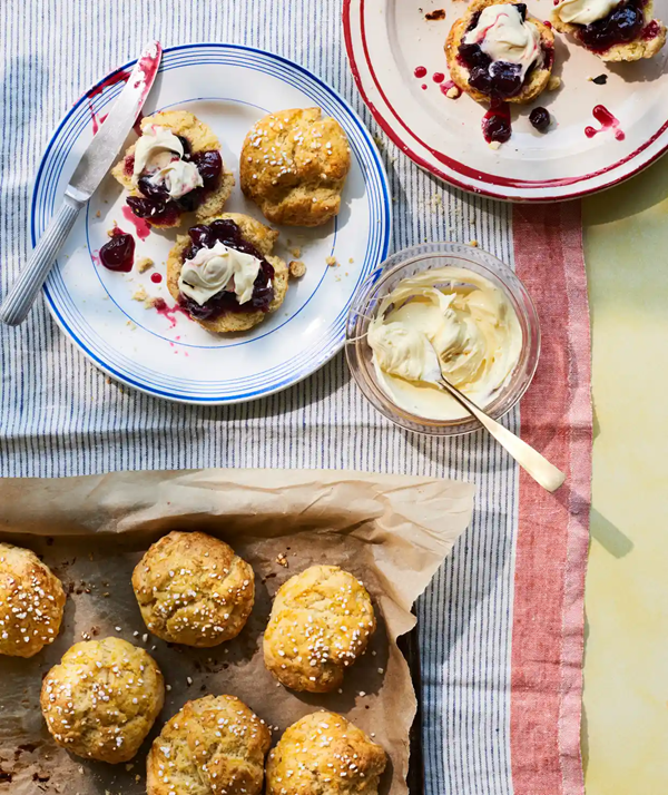 Orange scruffy scones