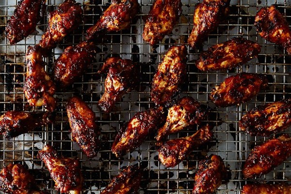 Orange-sesame chicken wings